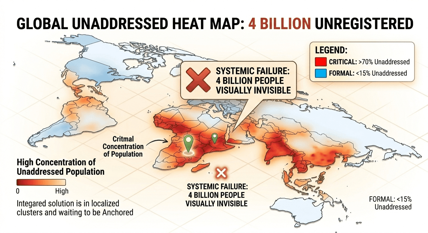 4 Billion People Live Without a Formal Address. That’s Not a Statistic—It’s an Economic Emergency