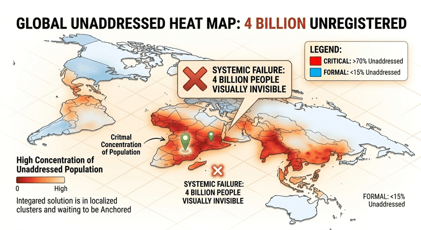 4 Billion People Live Without a Formal Address. That’s Not a Statistic—It’s an Economic Emergency