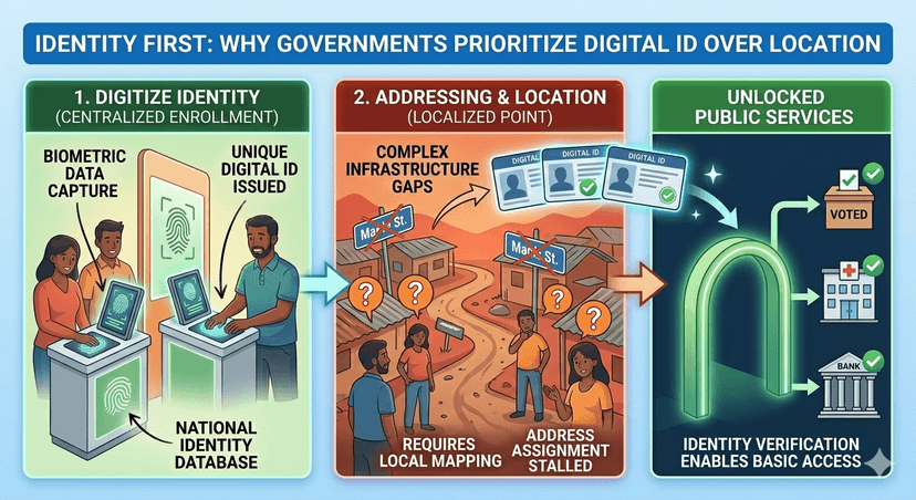 Why Governments Digitize Identity Before Fixing Location